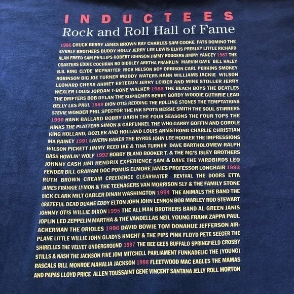 Vintage Rock and Roll Hall of Fame Tee Shirt - Picture 6 of 6
